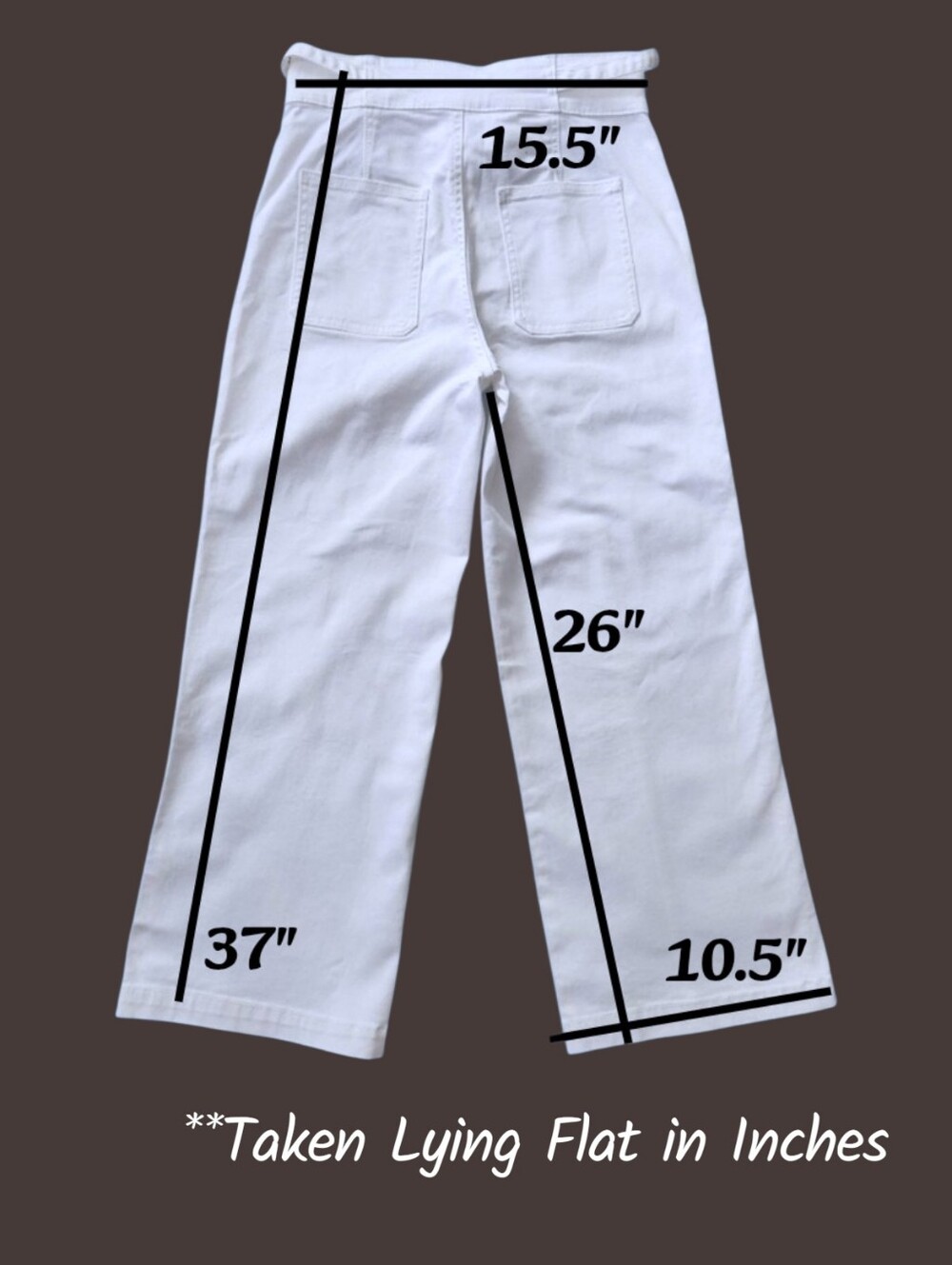 HUDSON Women's Wide-Leg Belt Mid-Rise White Jeans Size 10/30 (Medium)Trendy Pant - Picture 12 of 13